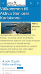 Mobile Screenshot of karlskrona.aktivaseniorer.com