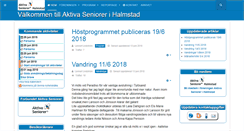 Desktop Screenshot of halmstad.aktivaseniorer.com