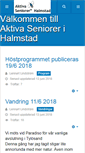 Mobile Screenshot of halmstad.aktivaseniorer.com