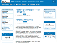 Tablet Screenshot of halmstad.aktivaseniorer.com